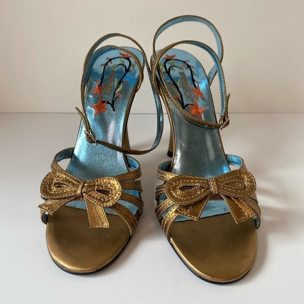 Exchange by Charles David Gold Stiletto Heels.